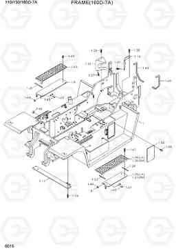 6015 FRAME (160D-7A) 110/130/160D-7A, Hyundai