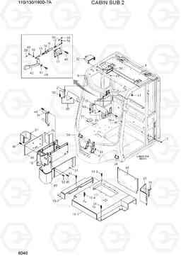 6040 CABIN SUB 2 110/130/160D-7A, Hyundai