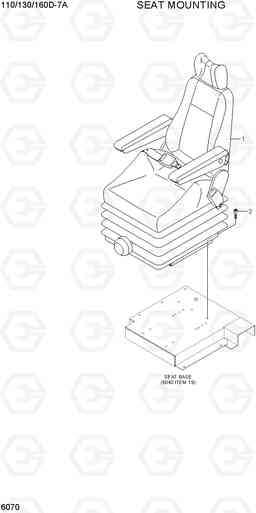 6070 SEAT MOUNTING 110/130/160D-7A, Hyundai