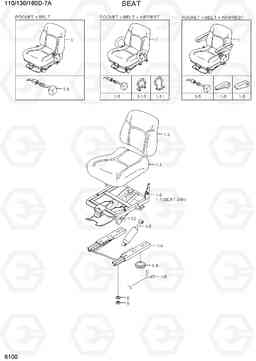 6100 SEAT(OVERHEAD,STD) 110/130/160D-7A, Hyundai