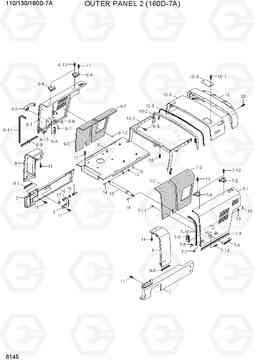 6145 OUTER PANEL 2 (160D-7A) 110/130/160D-7A, Hyundai