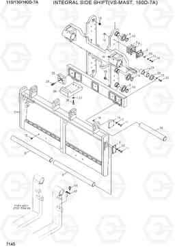 7145 INTEGRAL SIDE SHIFT(VS-MAST, 160D-7A) 110/130/160D-7A, Hyundai