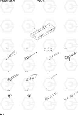 8020 TOOLS 110/130/160D-7A, Hyundai