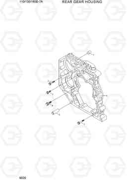 9020 REAR GEAR HOUSING 110/130/160D-7A, Hyundai