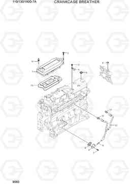 9060 CRANKCASE BREATHER 110/130/160D-7A, Hyundai