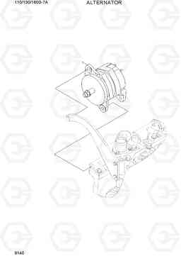 9140 ALTERNATOR 110/130/160D-7A, Hyundai