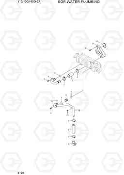 9170 EGR WATER PLUMBING 110/130/160D-7A, Hyundai