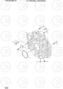 9250 FLYWHEEL HOUSING 110/130/160D-7A, Hyundai