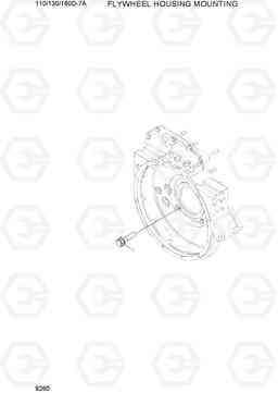 9260 FLYWHEEL HOUSING MOUNTING 110/130/160D-7A, Hyundai