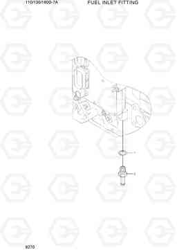 9270 FUEL INLET FITTING 110/130/160D-7A, Hyundai