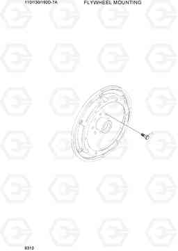 9310 FLYWHEEL MOUNTING 110/130/160D-7A, Hyundai