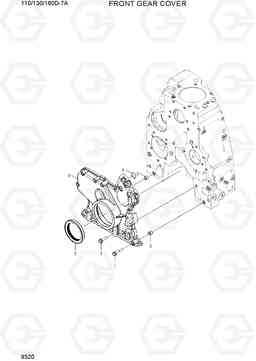 9320 FRONT GEAR COVER 110/130/160D-7A, Hyundai