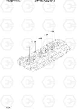 9330 HEATER PLUMBING 110/130/160D-7A, Hyundai