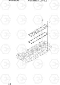 9360 AIR INTAKE MANIFOLD 110/130/160D-7A, Hyundai