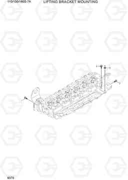 9370 LIFTING BRACKET MOUNTING 110/130/160D-7A, Hyundai