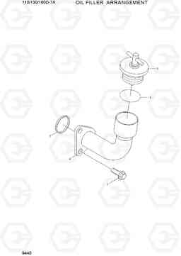 9440 OIL FILTER ARRANGEMENT 110/130/160D-7A, Hyundai