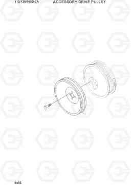 9455 ACCESSORY DRIVE PULLEY 110/130/160D-7A, Hyundai