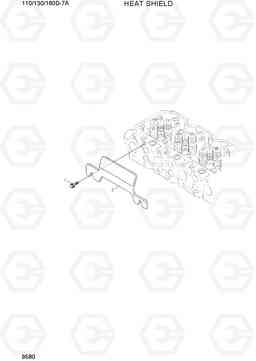 9580 HEAT SHIELD 110/130/160D-7A, Hyundai