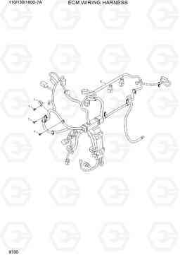 9700 ECM WIRING HARNESS 110/130/160D-7A, Hyundai