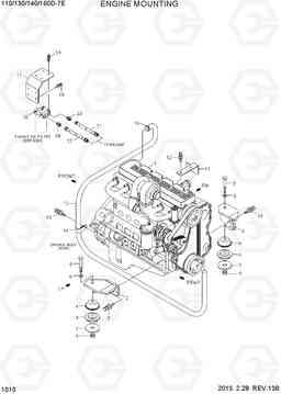 1010 ENGINE MOUNTING 110/130/140/160D-7E, Hyundai