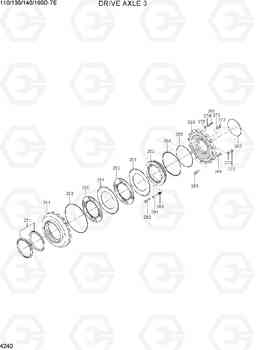 4240 DRIVE AXLE 3 110/130/140/160D-7E, Hyundai