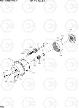 4260 DRIVE AXLE 5 110/130/140/160D-7E, Hyundai