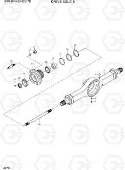 4270 DRIVE AXLE 6 110/130/140/160D-7E, Hyundai