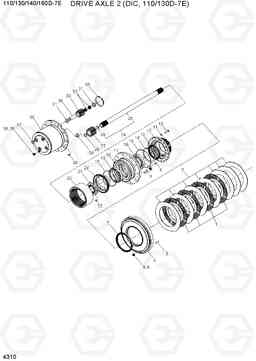 4310 DRIVE AXLE 2 (DIC, 110/130D-7E) 110/130/140/160D-7E, Hyundai