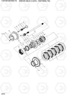 4315 DRIVE AXLE 2 (DIC, 140/160D-7E) 110/130/140/160D-7E, Hyundai