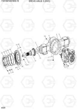 4320 DRIVE AXLE 3 (DIC) 110/130/140/160D-7E, Hyundai