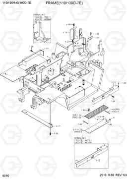 6010 FRAME(110/130D-7E) 110/130/140/160D-7E, Hyundai