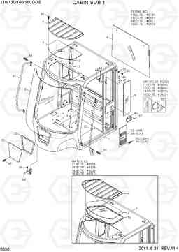 6030 CABIN SUB 1 110/130/140/160D-7E, Hyundai