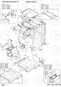 6041 CABIN SUB 2 110/130/140/160D-7E, Hyundai