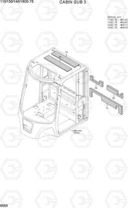 6050 CABIN SUB 3 110/130/140/160D-7E, Hyundai