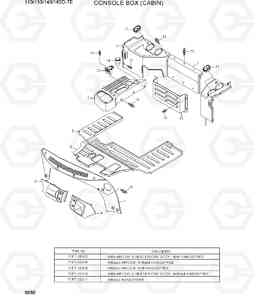 6060 CONSOLE BOX (CABIN) 110/130/140/160D-7E, Hyundai