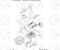 6090 SEAT(OPSS, LONG BACK, HEATER) 110/130/140/160D-7E, Hyundai