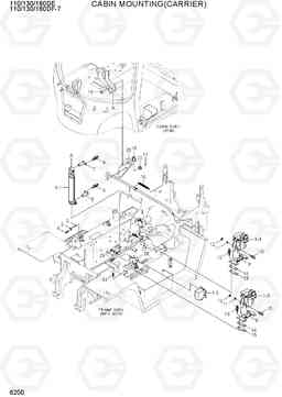 6200 CABIN MOUNTING(CARRIER) 110/130/140/160D-7E, Hyundai