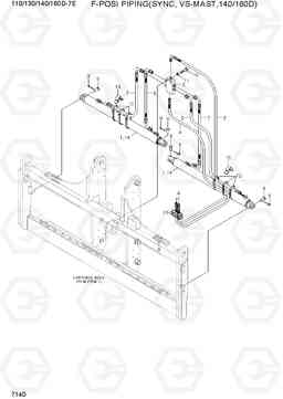 7140 F-POSI PIPING(SYNC,VS-MAST,140/160D) 110/130/140/160D-7E, Hyundai