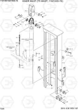 7220 INNER MAST(TF-MAST, 110/130D-7E) 110/130/140/160D-7E, Hyundai