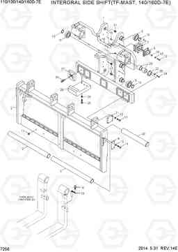 7256 INTEGRAL SIDE SHIFT(TF-MAST,140/160D-7E) 110/130/140/160D-7E, Hyundai