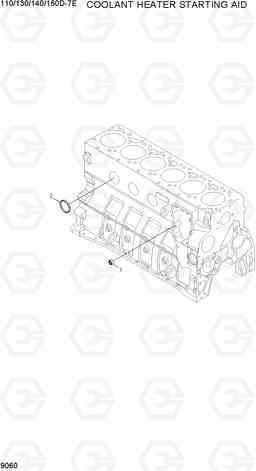 9060 COOLANT HEATER STARING AID 110/130/140/160D-7E, Hyundai