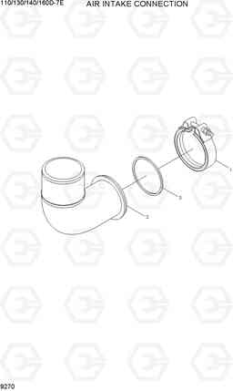 9270 AIR INTAKE CONNECTION 110/130/140/160D-7E, Hyundai