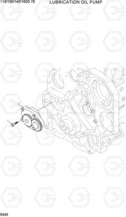 9340 LUBRICATION OIL PUMP 110/130/140/160D-7E, Hyundai