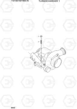 9440 TURBOCHARGER 1 110/130/140/160D-7E, Hyundai