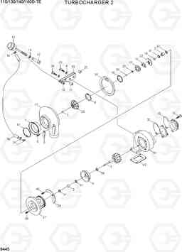 9445 TURBOCHARGER 2 110/130/140/160D-7E, Hyundai