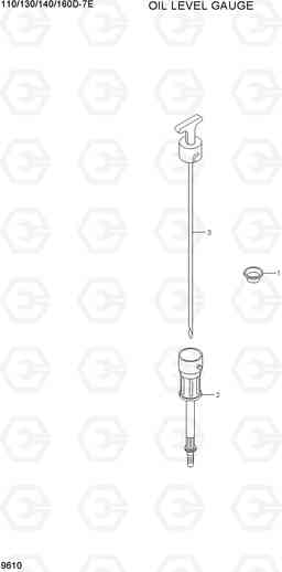 9610 OIL LEVEL GAUGE 110/130/140/160D-7E, Hyundai