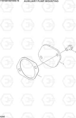 A240 AUXILIARY PUMP MOUNTING 110/130/140/160D-7E, Hyundai
