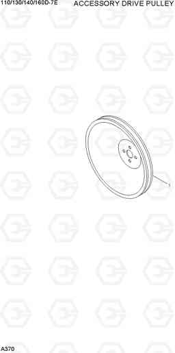 A370 ACCESSORY DRIVE PULLEY 110/130/140/160D-7E, Hyundai