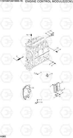 A380 ENGINE CONTROL MODULE(ECM) 110/130/140/160D-7E, Hyundai