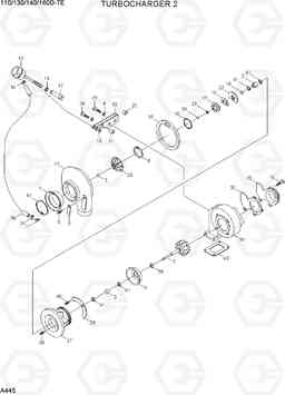 A445 TURBOCHARGER 2 110/130/140/160D-7E, Hyundai